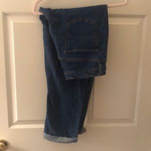 High waisted jeans